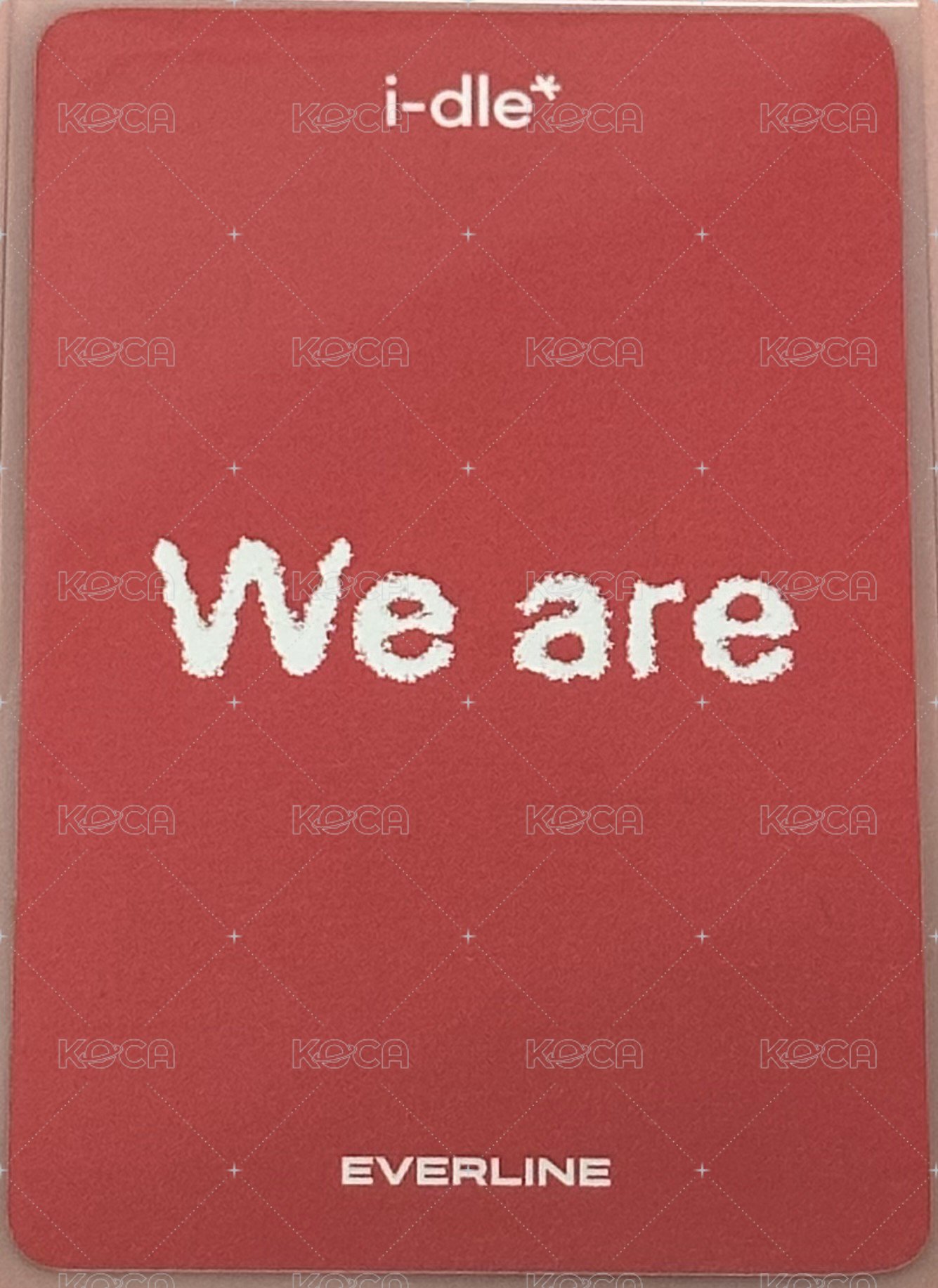 We are el 1.0 特典卡  背面