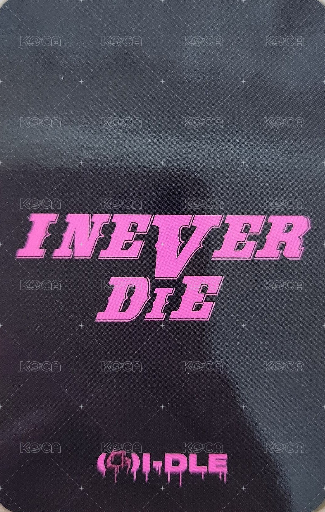 I NEVER DIE dmc 1.0 特典卡 粉髮琦 背面