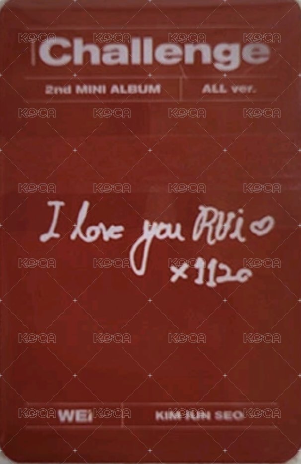 迷你二輯 專輯卡  背面