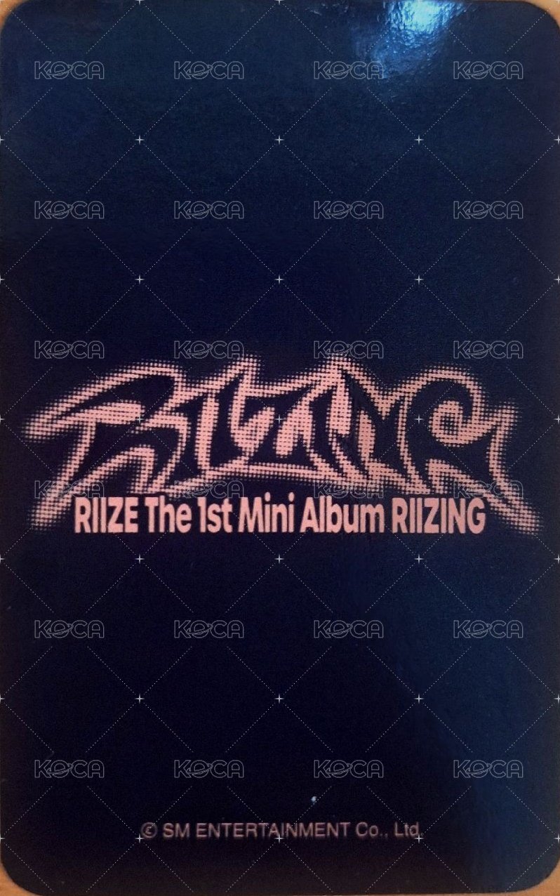 RIIZING ALLMD 特典卡  背面