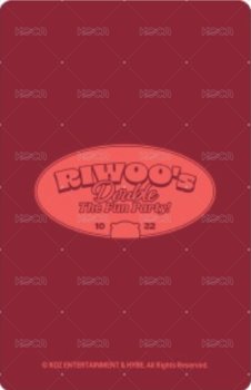 25生日 周邊卡 盤子 背面