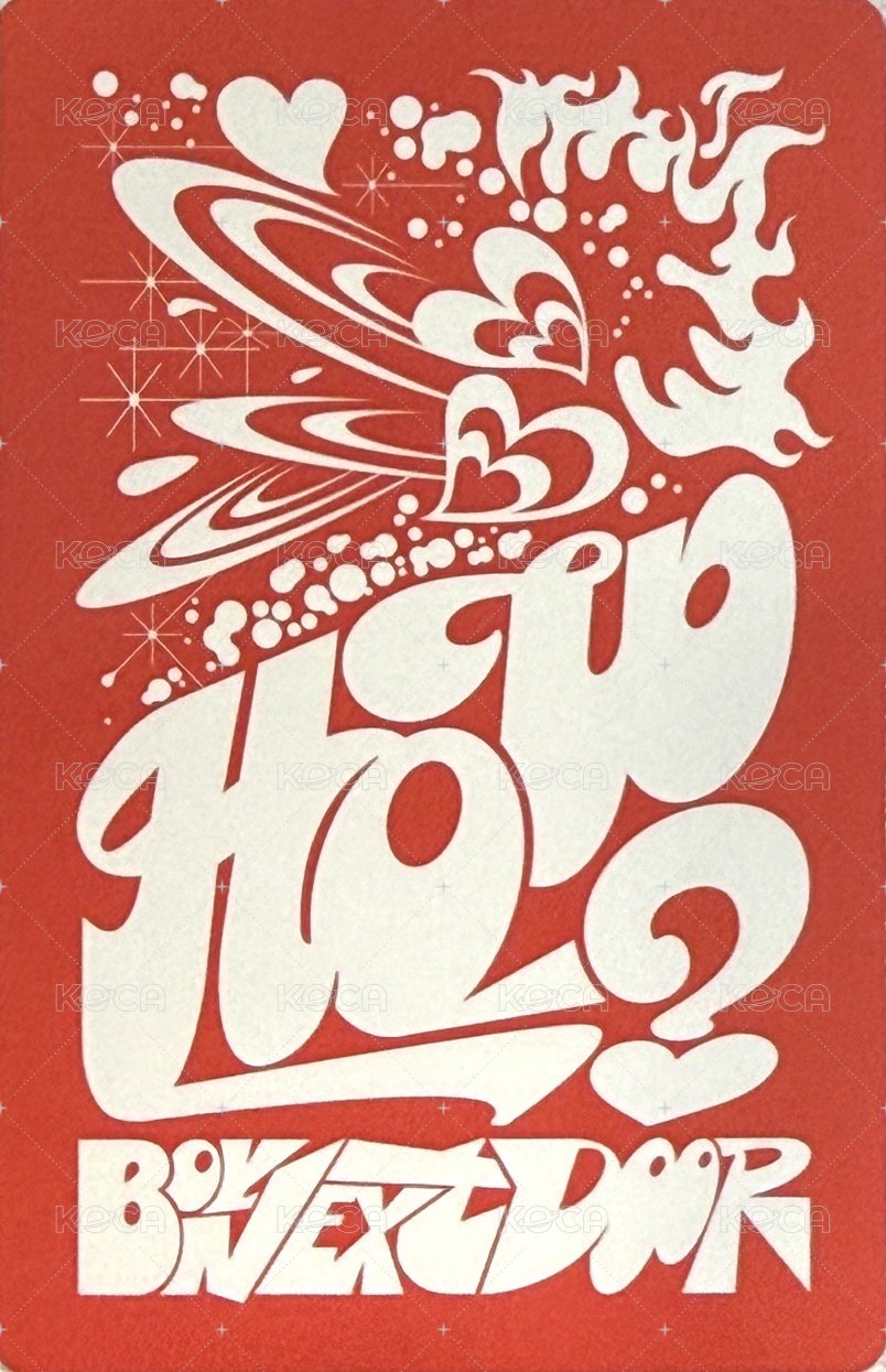 HOW? 專輯卡 Fire ver. 5 背面