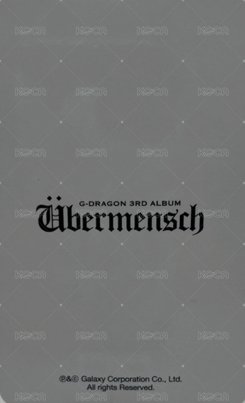 Übermensch 專輯卡 ver. purple jewel 背面