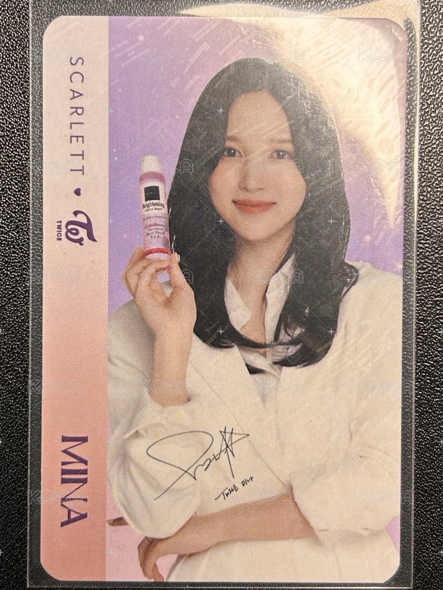 代言卡 印尼化妝品代言卡 正面