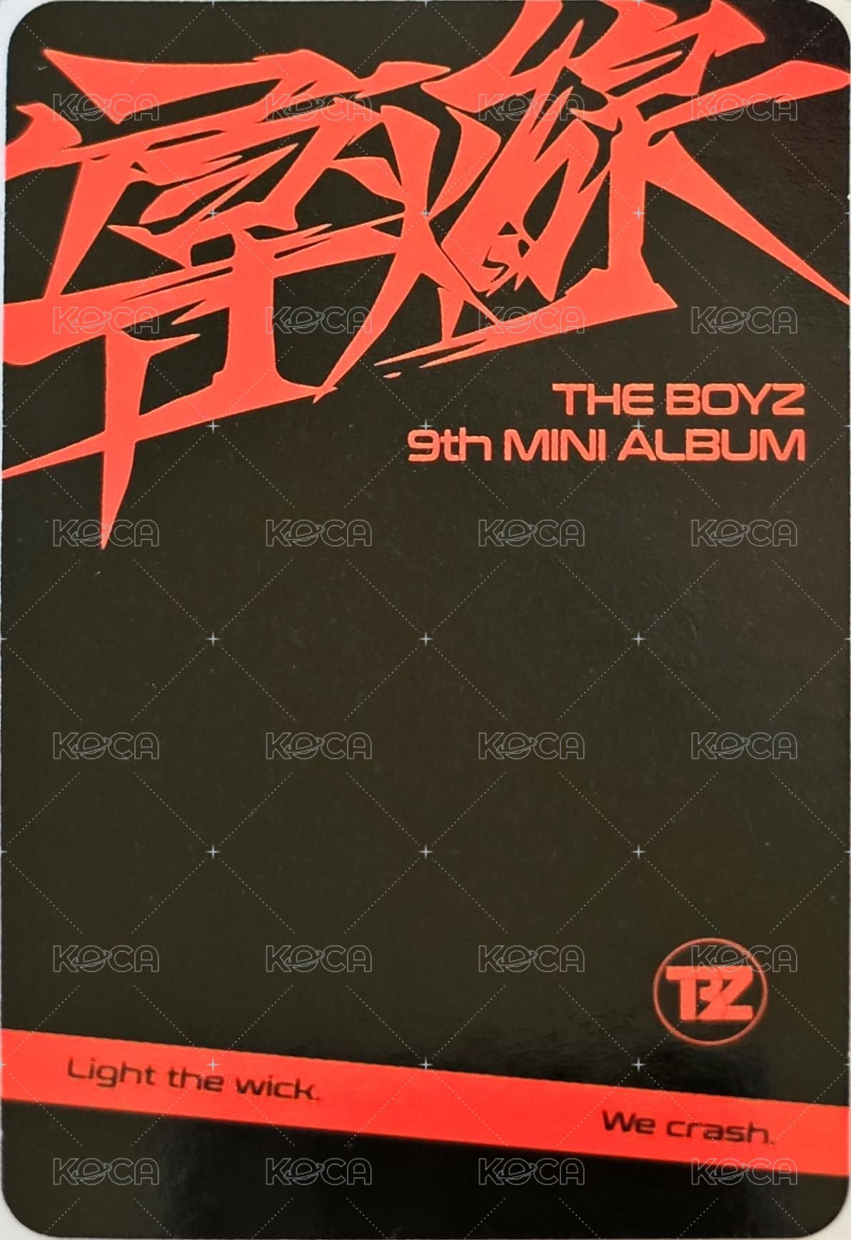 TRIGGER (導火線) 專輯卡  背面