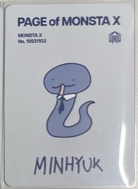 李玟赫的臉 柳基現的手 卡背是李玟赫畫的蛇