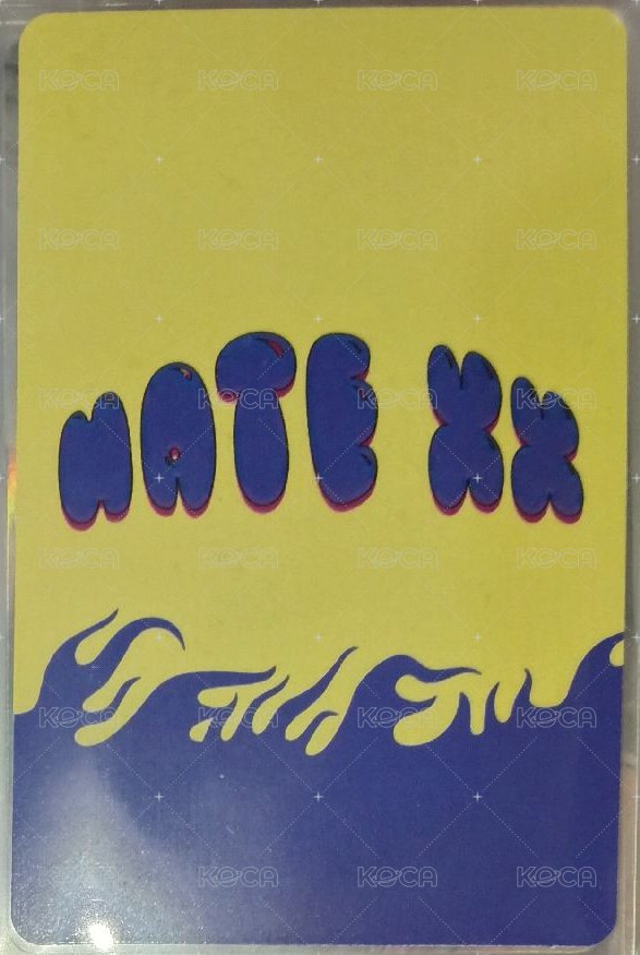 HATE XX 專輯卡 LIKE VER 背面