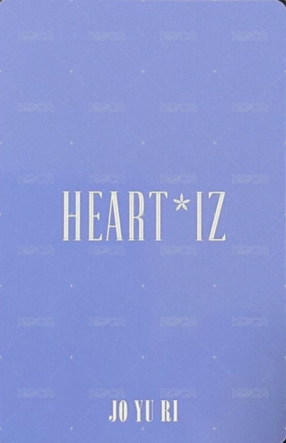 HEART*IZ 專輯卡  背面