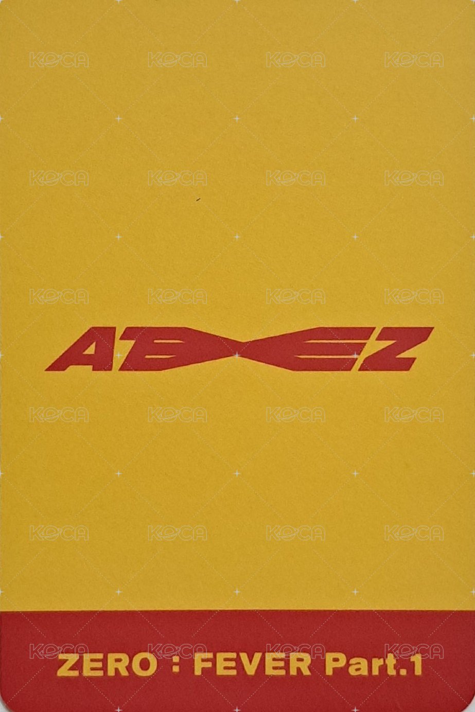 Fever pt.1 k4 特典卡  背面