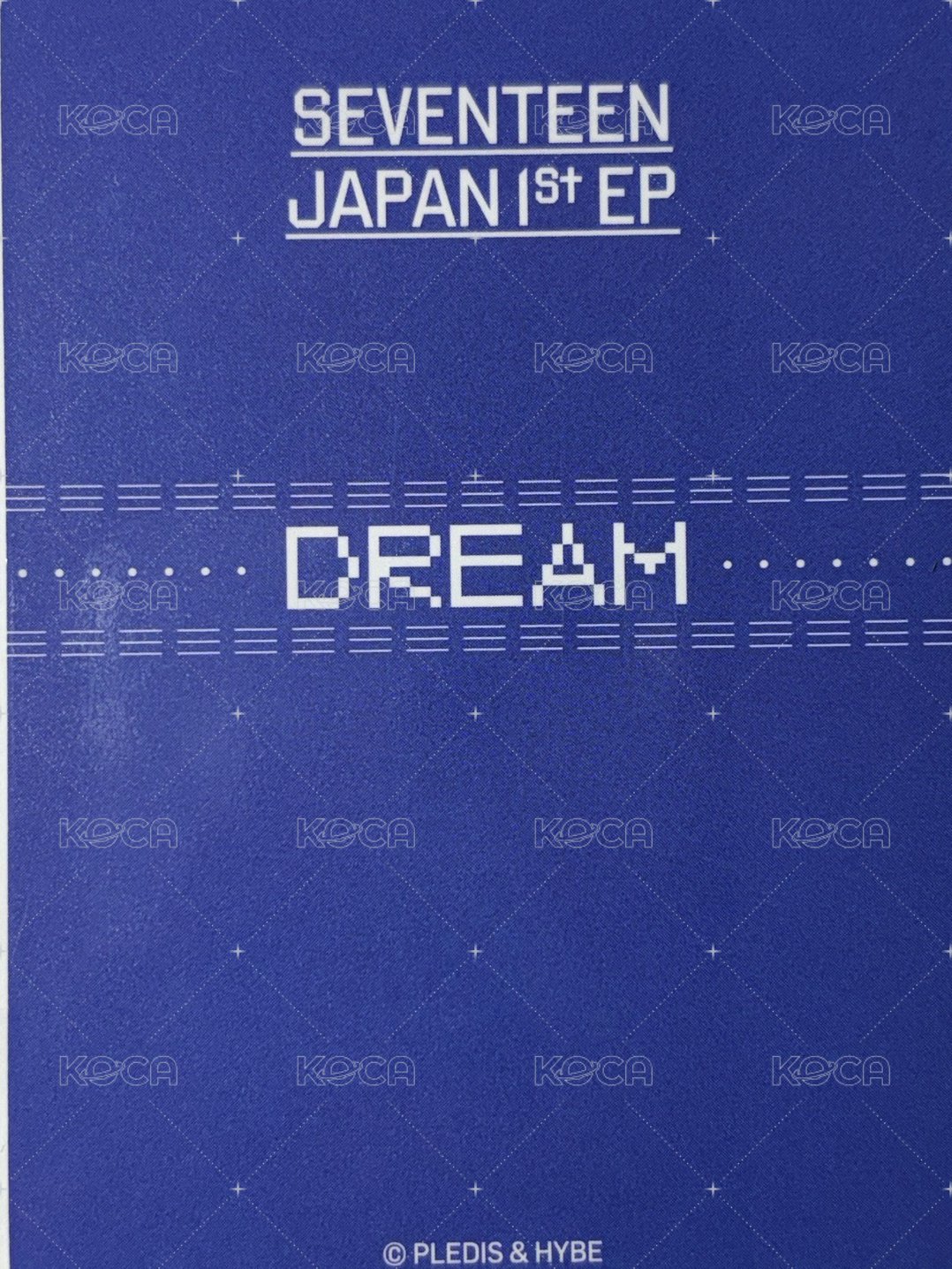 DREAM 周邊卡 dream日本快閃場周卡 背面