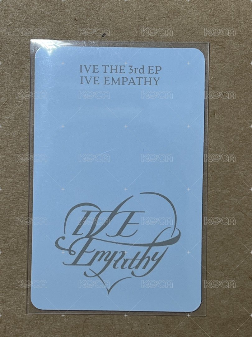 IVE EMPATHY 船特 特典卡 LIZ 星船3+1 背面