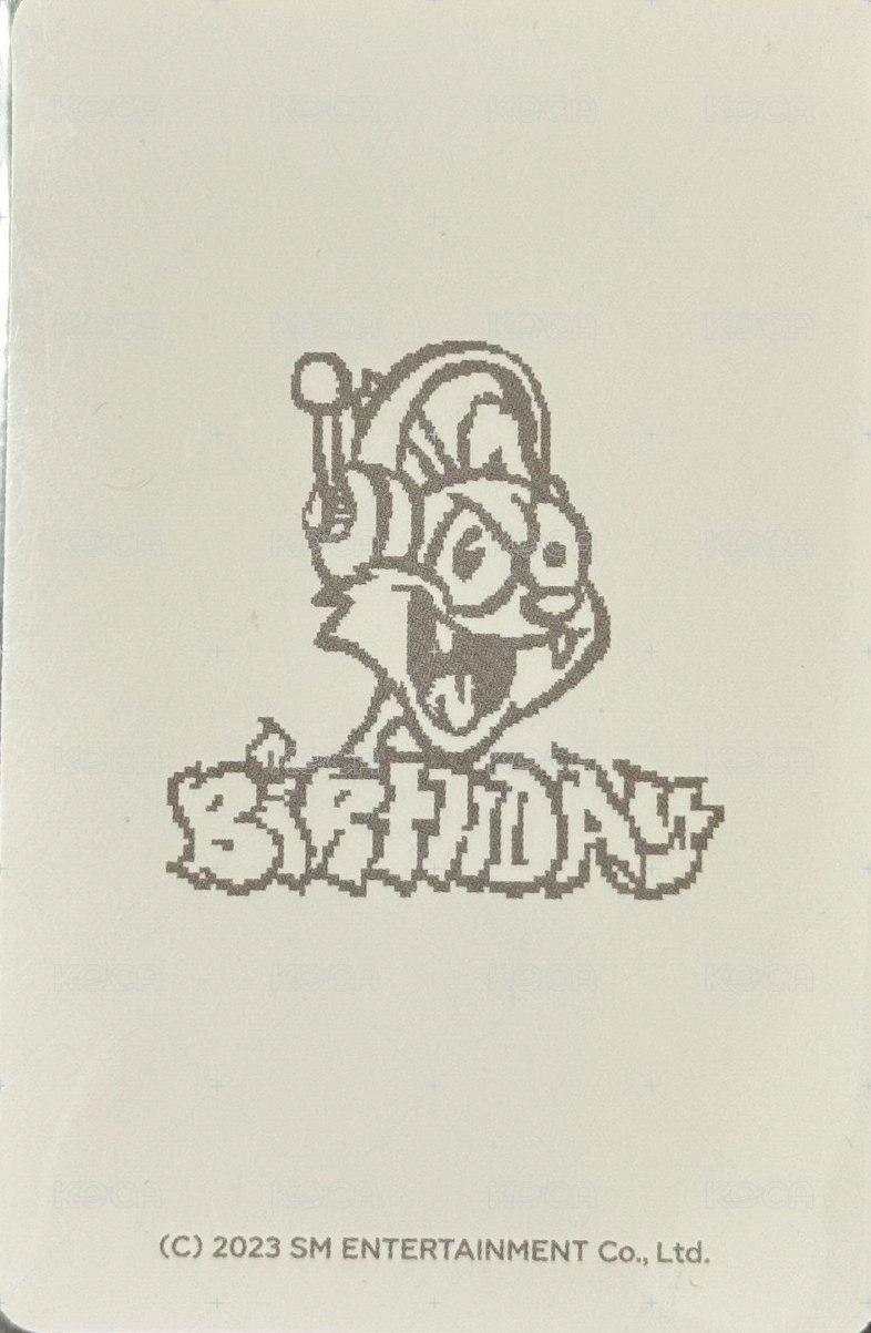 Birthday 隨機卡  背面