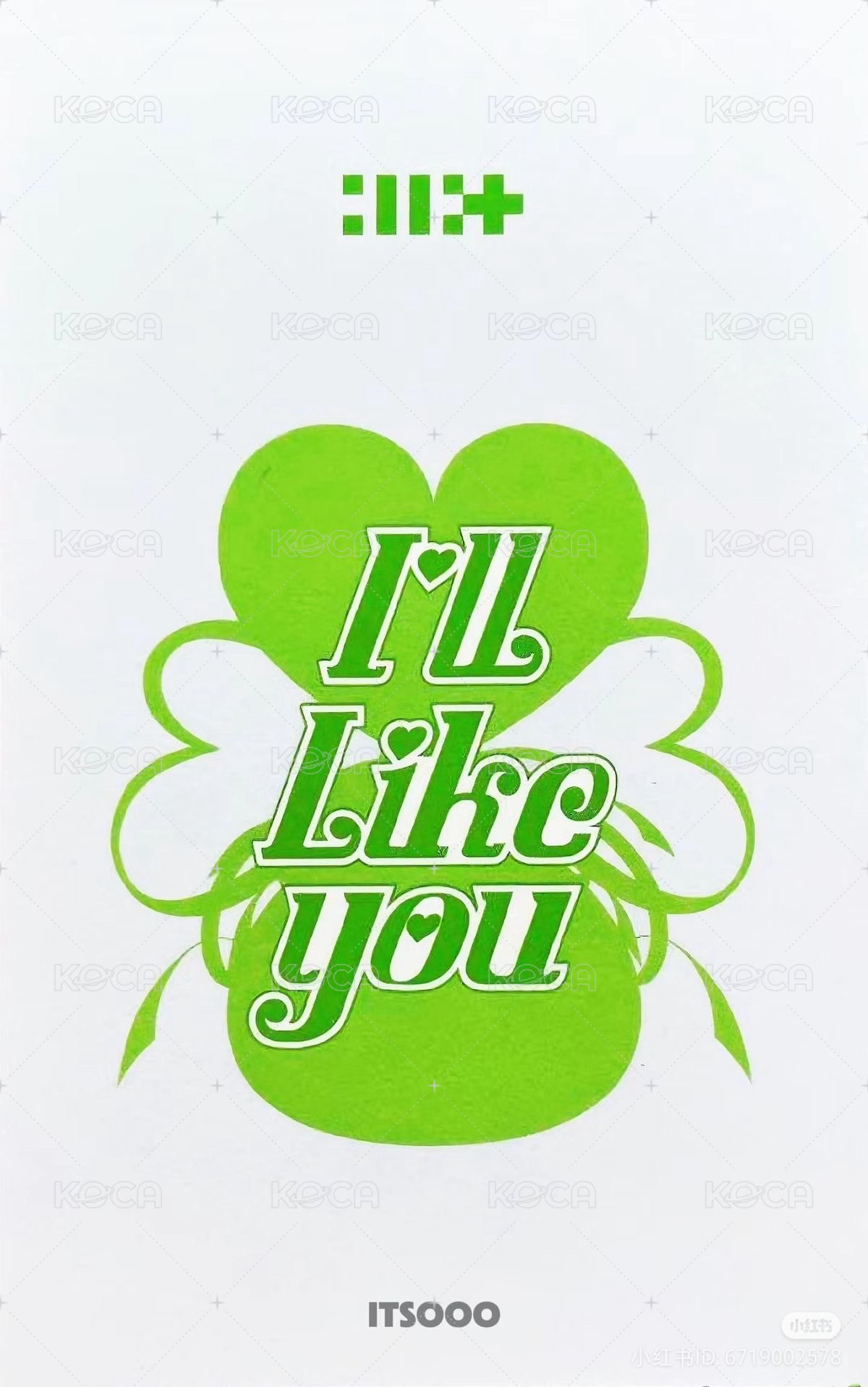 I'LL LIKE YOU target 特典卡  背面