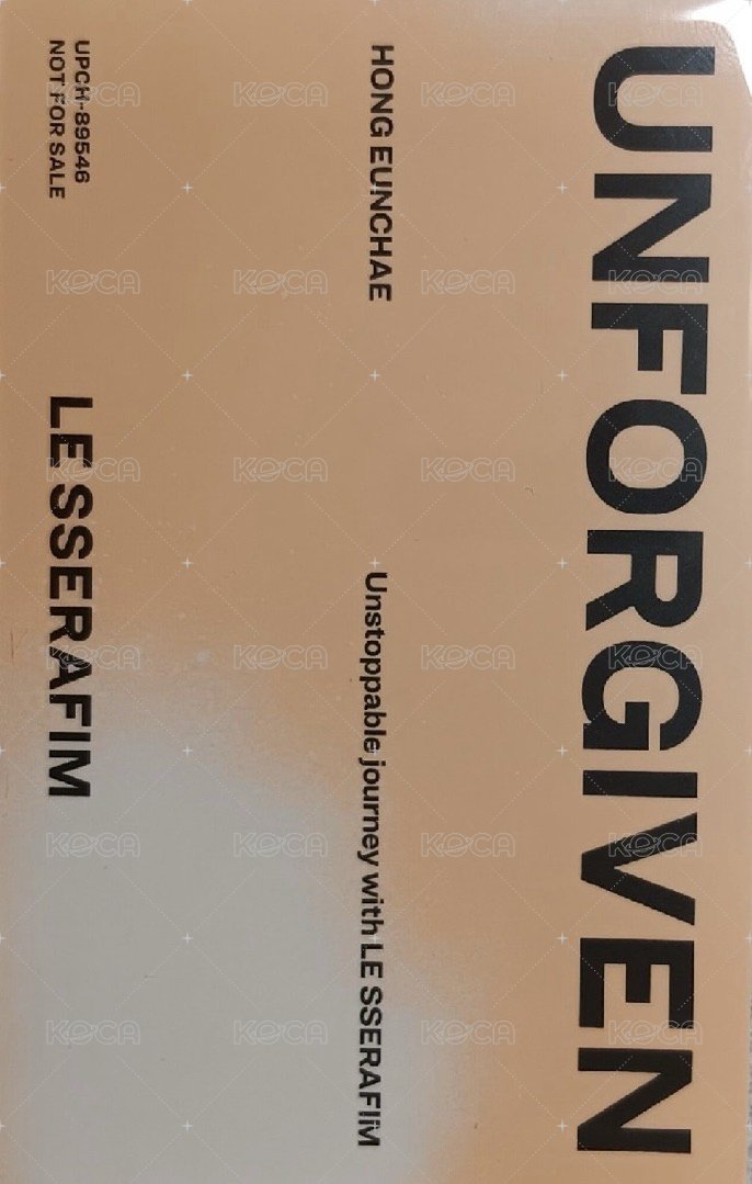 UNFORGIVEN JP 專輯卡 單封 背面