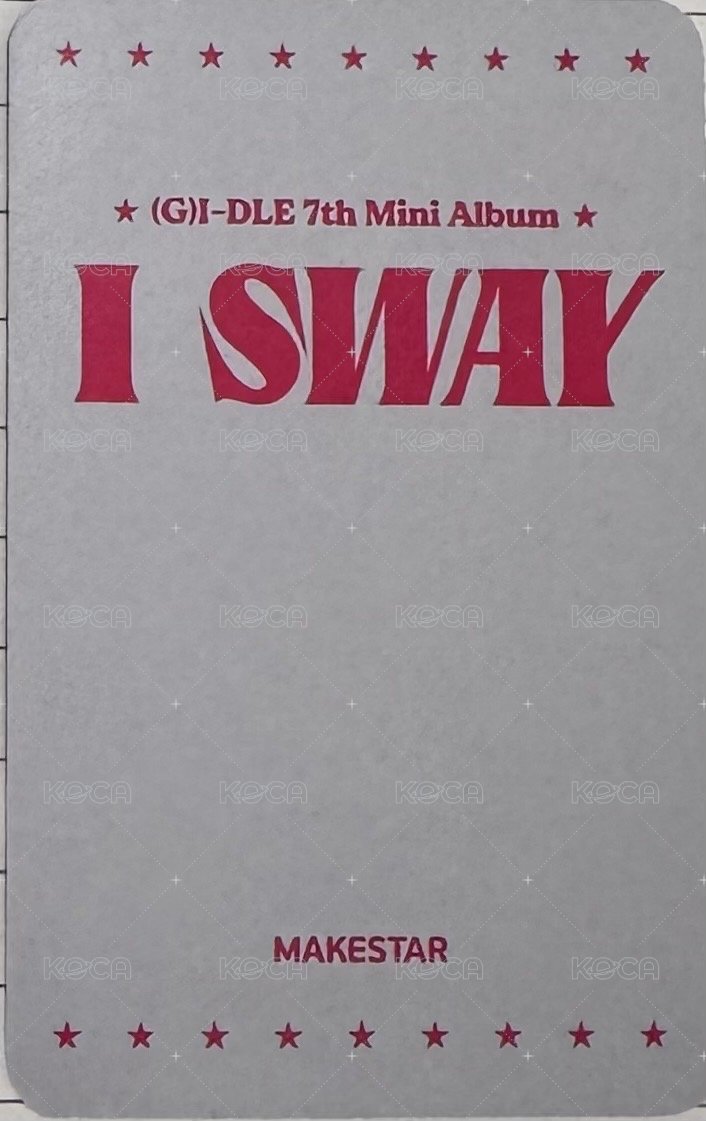 I SWAY ms 5.0 簽售卡  背面