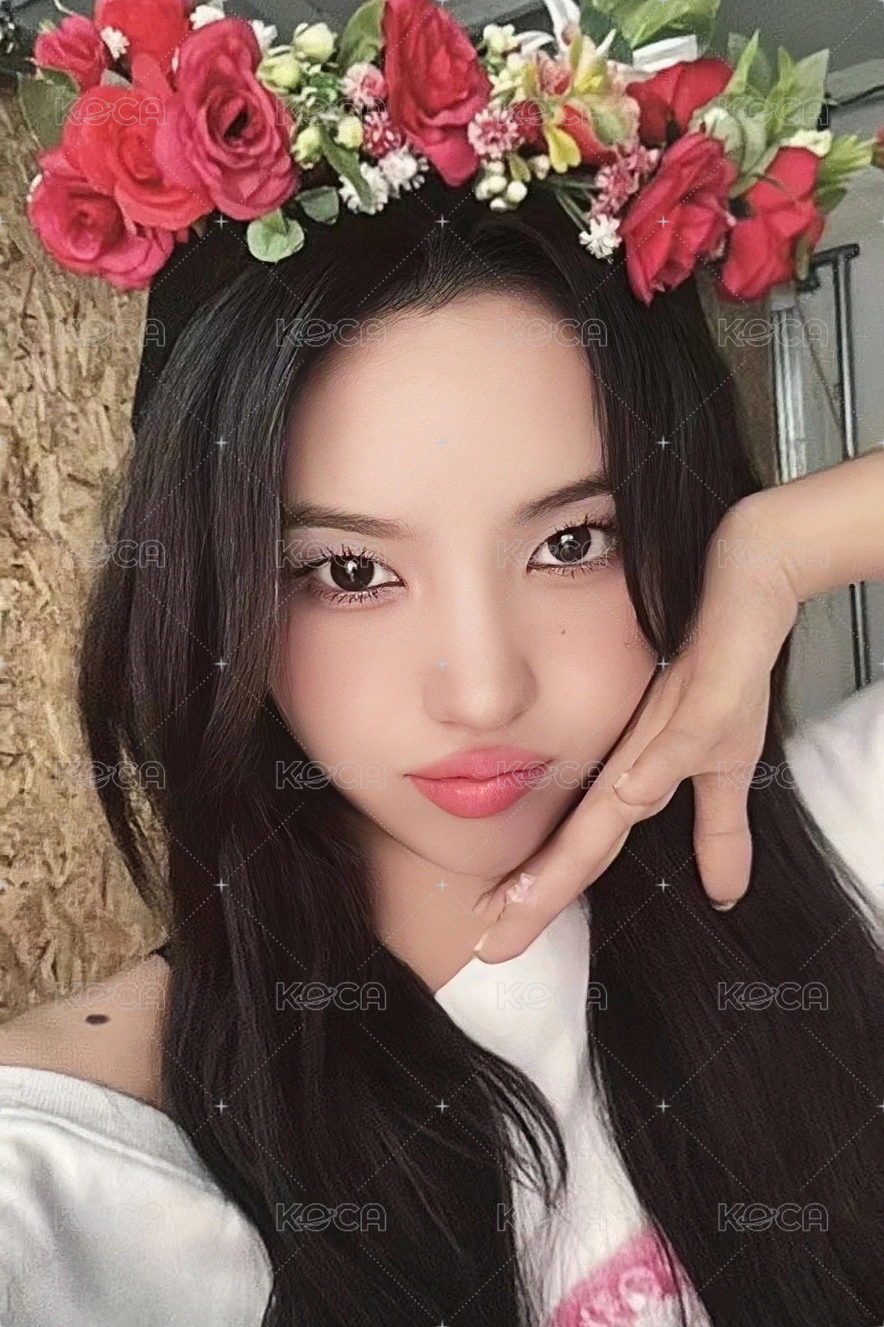 正規二 ms 線下15.0 簽售卡 花環 正面