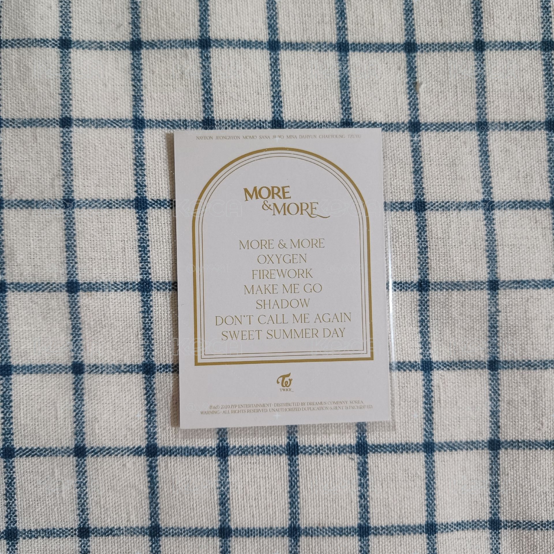 TWICE more&more團體閃卡