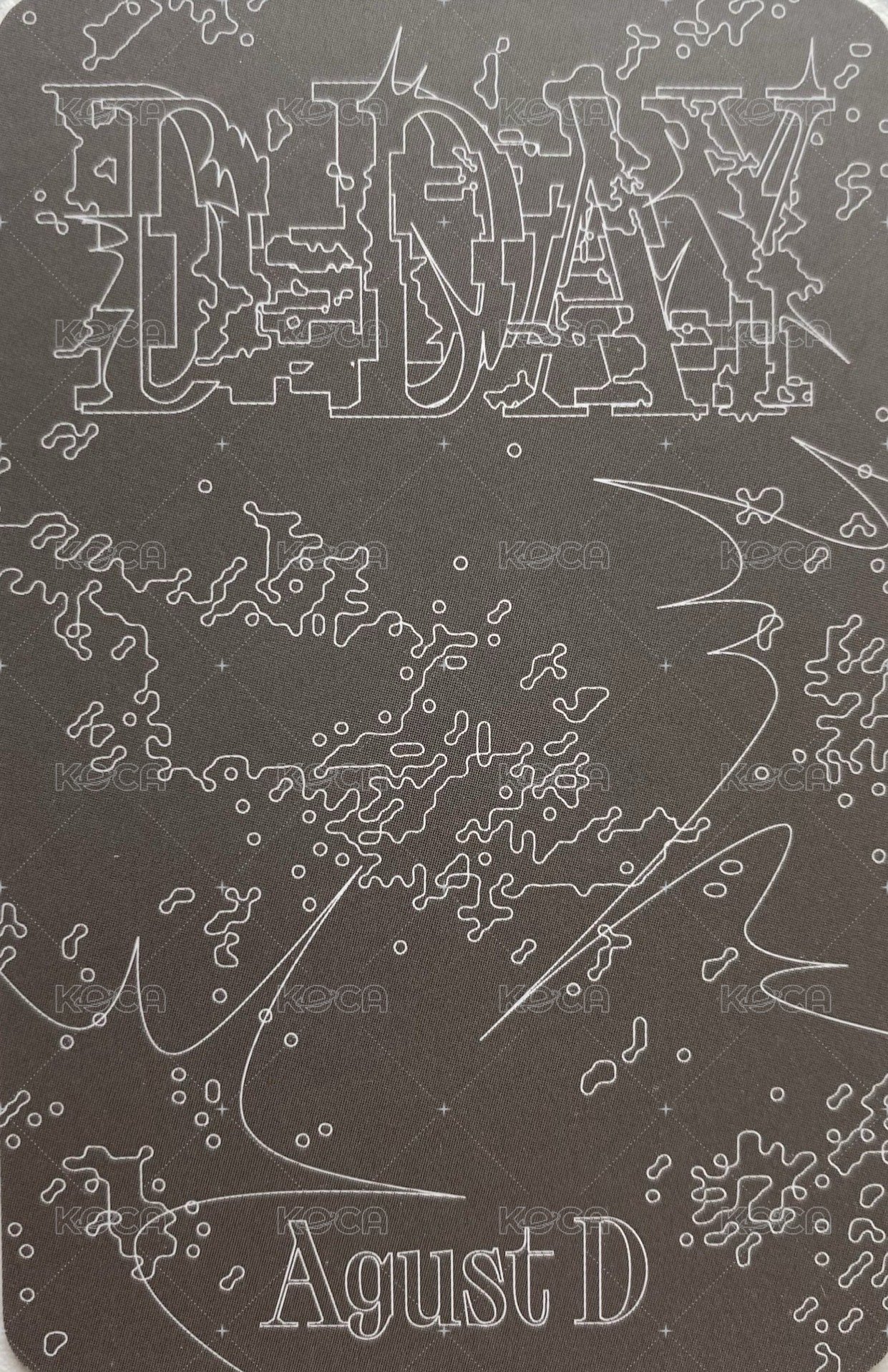 D-DAY 專輯卡 黑膠卡(2/2) 背面