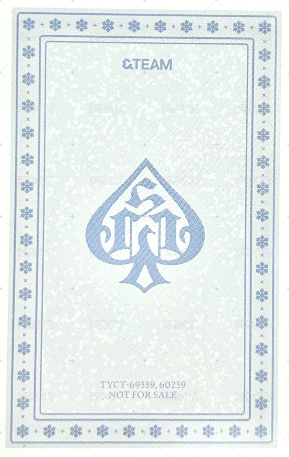 雪明 專輯卡 通常專卡 背面