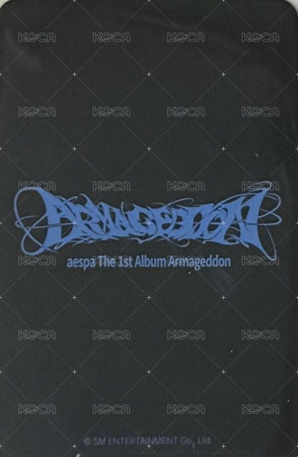 正規一 el 簽售卡 aespa KARINA 正規一 簽售特典 背面