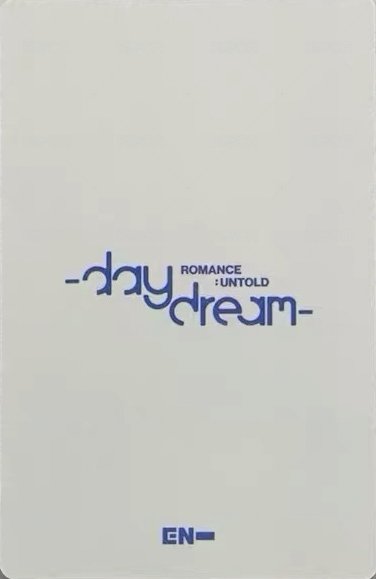 正二後續 yzy 視簽1.0 簽售卡 棉被禹 背面