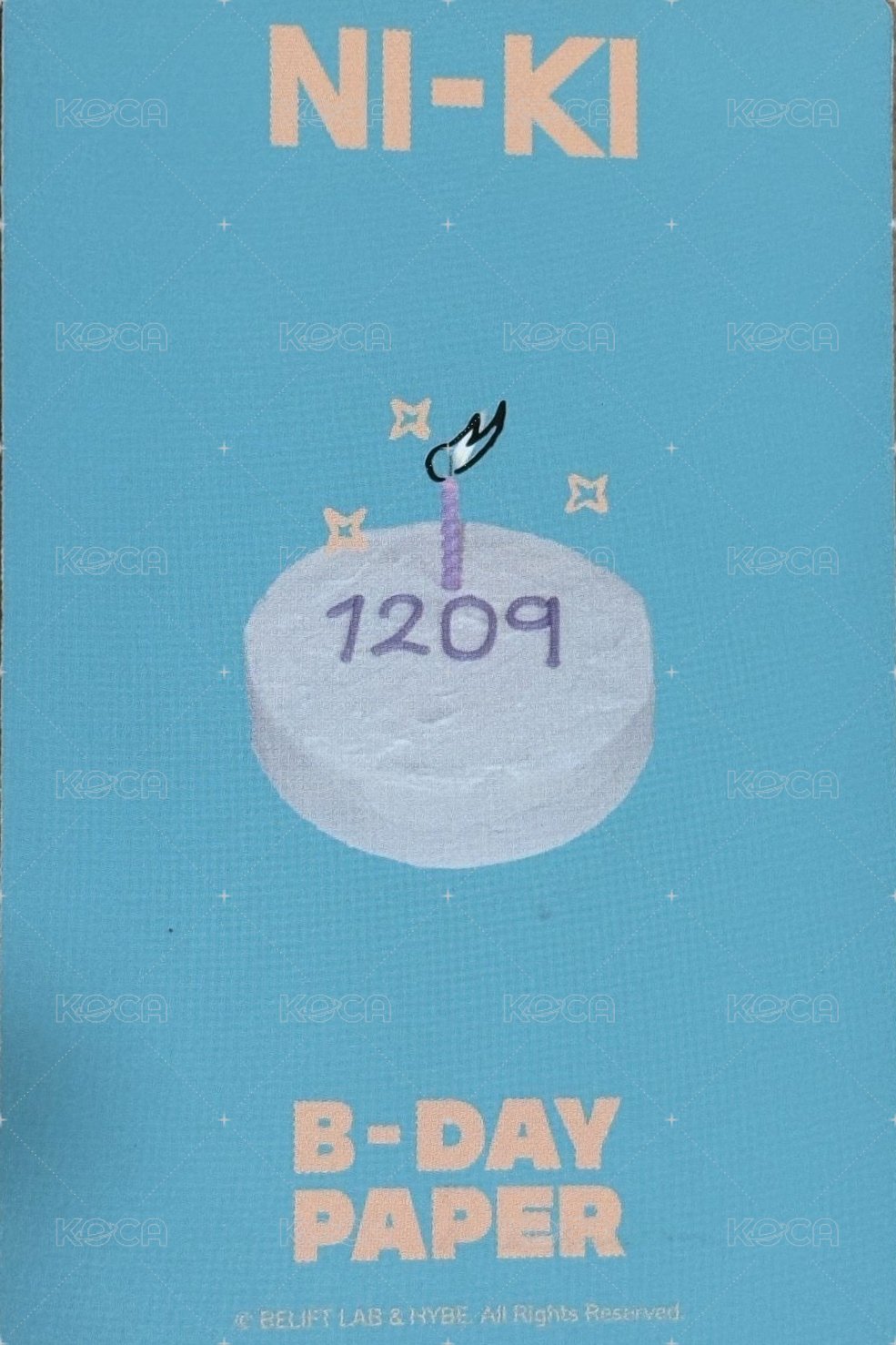 24生日禮盒 周邊卡  背面