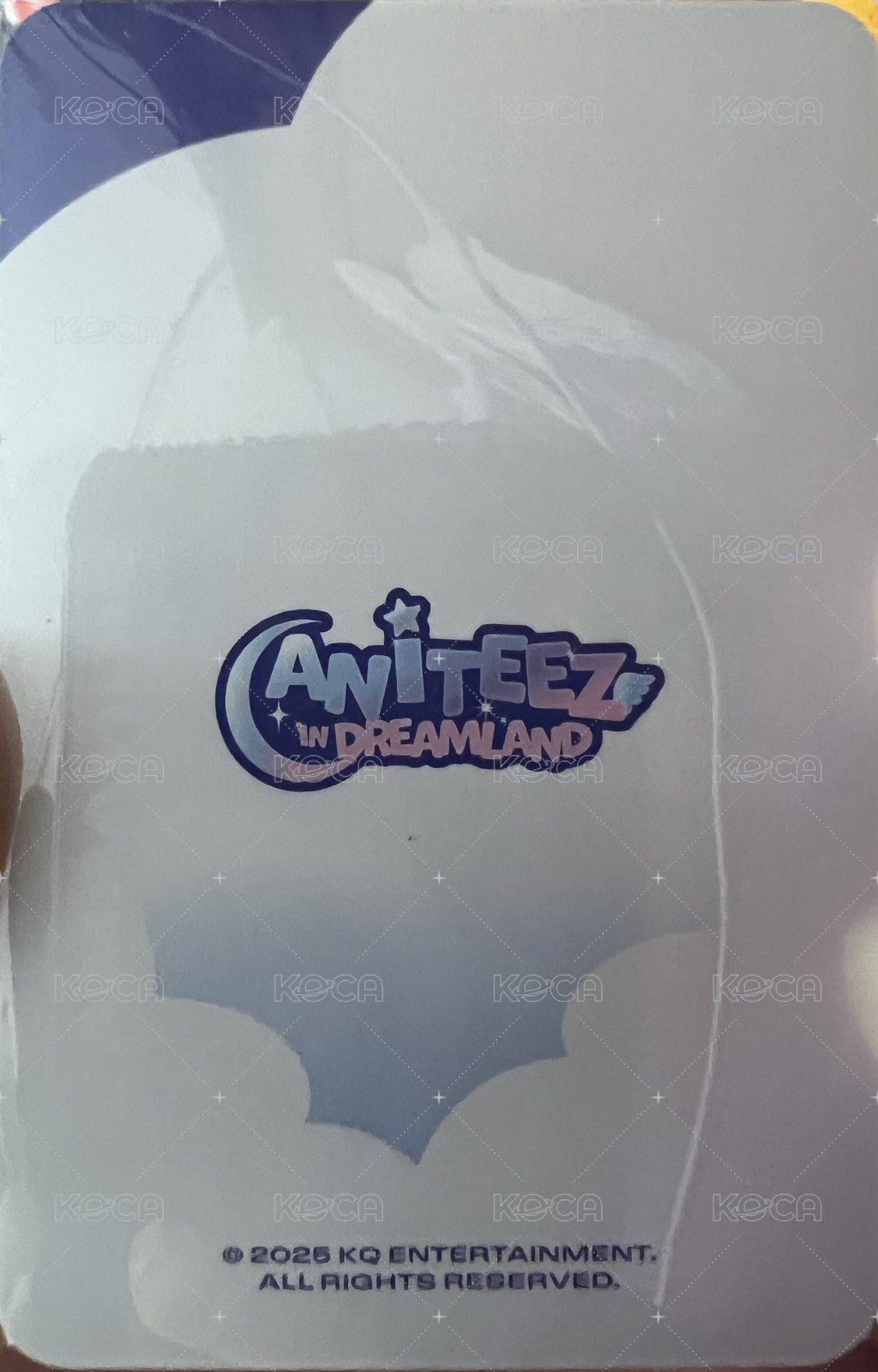 ANITEEZ IN DREAMLAND 周邊卡 PVC PHOTOCARD HOLDER 背面
