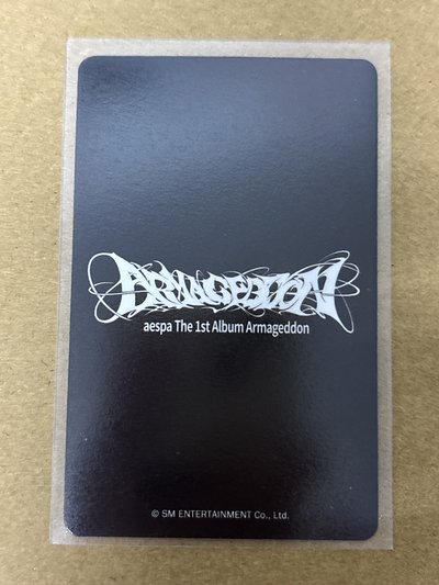 aespa Karina 柚子 正規一 kms 簽售卡 上海簽售柚