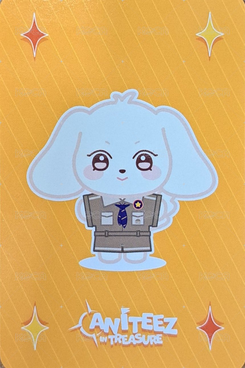 ANITEEZ IN TREASURE 周邊卡 GLITTER COASTER 背面