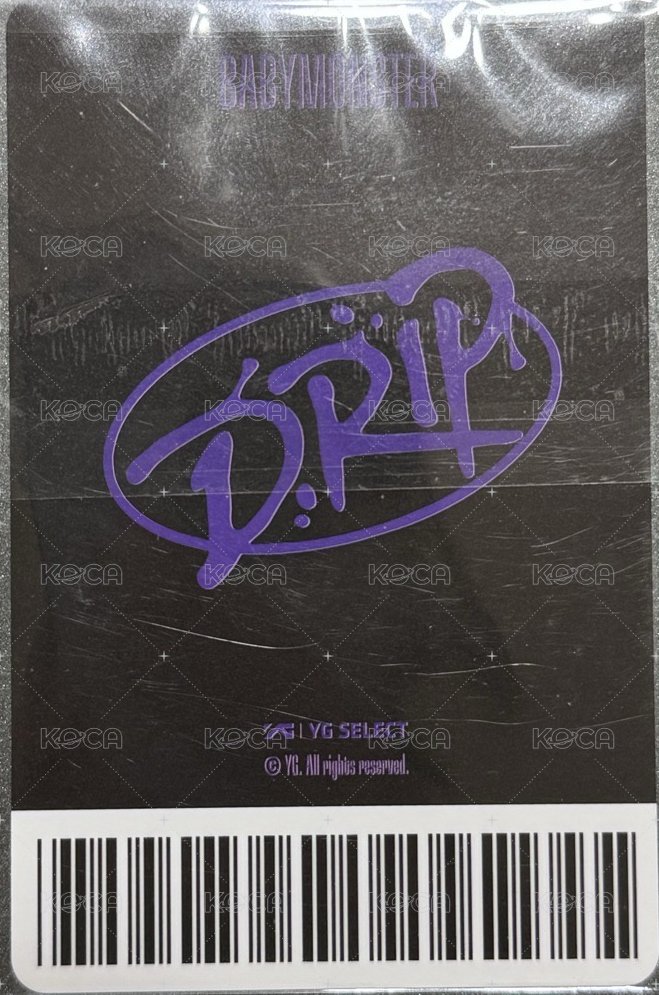 DRIP wvs 仁寺洞快閃 滿額卡  背面