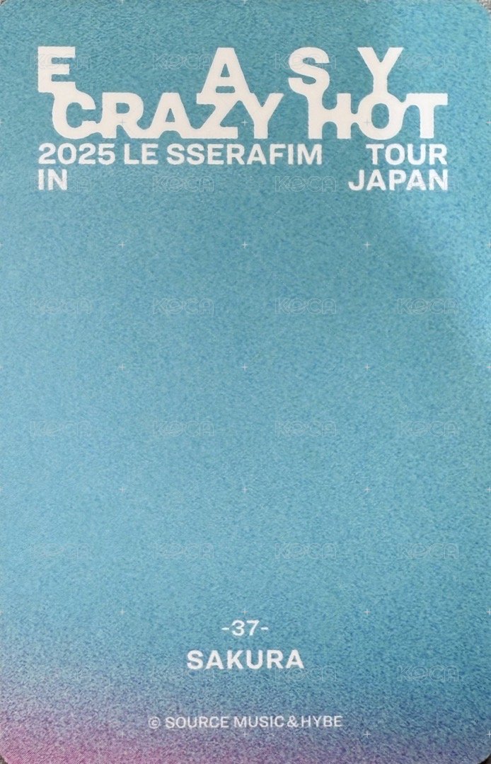 25‘巡迴 JP 隨機卡 37 背面