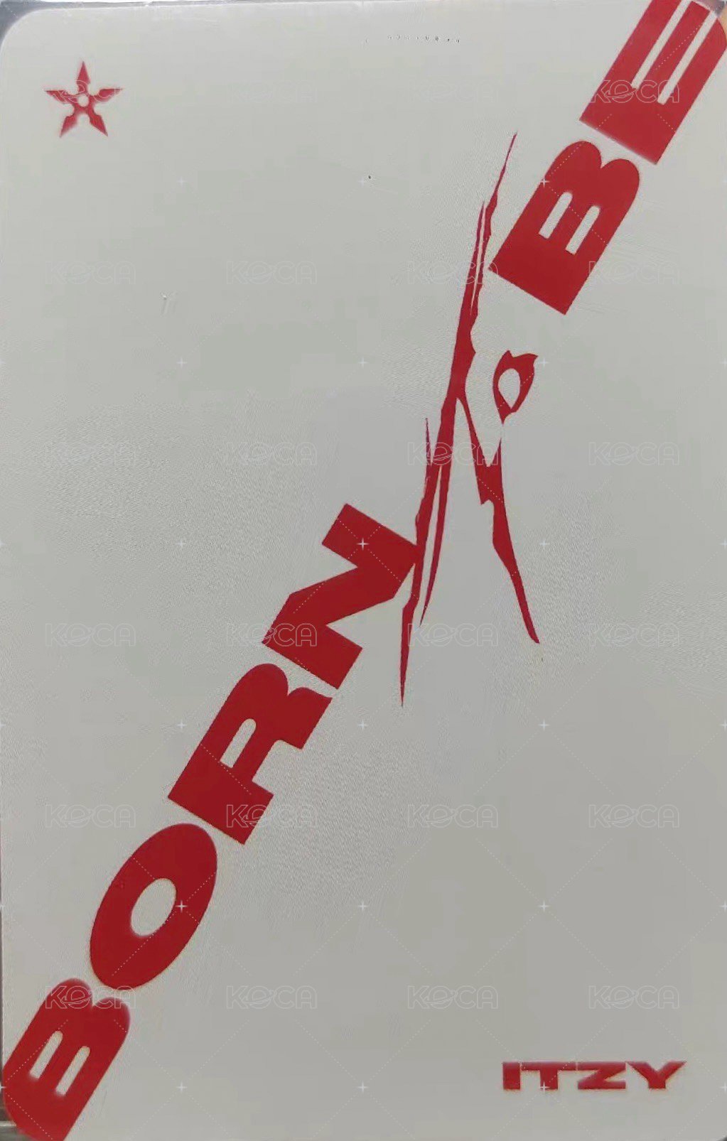 BORN TO BE 專輯卡 特別版 UNTOUCHABLE ver. 背面