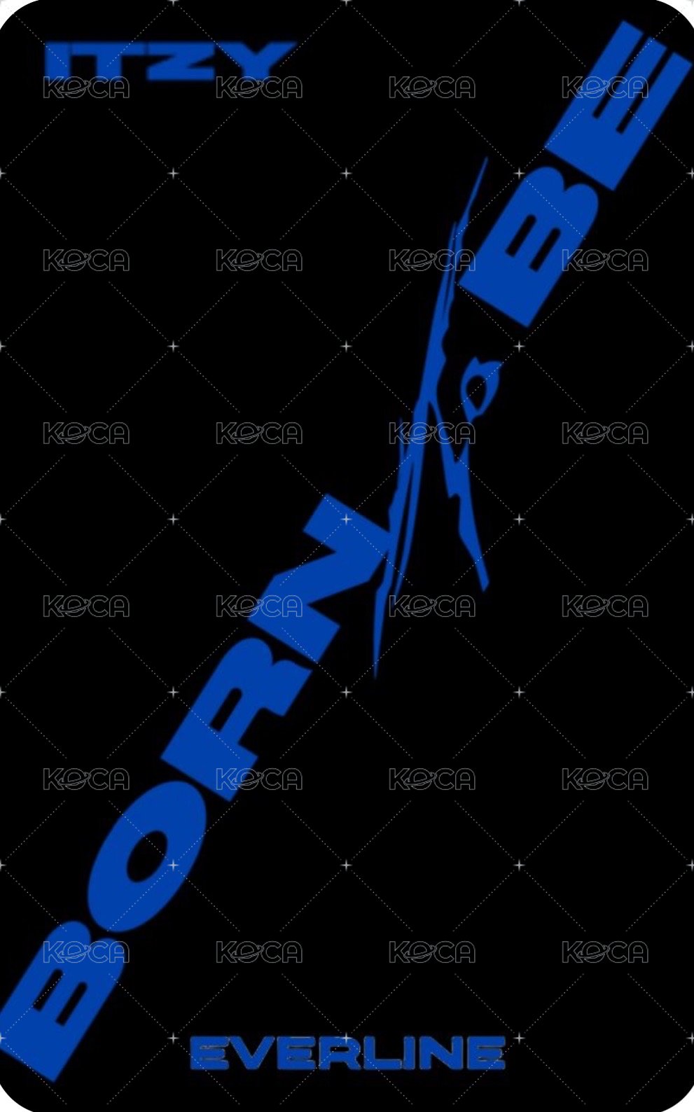 BORN TO BE el 1.0 簽售卡 廣角 背面