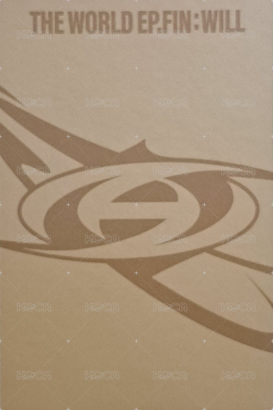 WILL 專輯卡 DIGIPAK ver. 背面