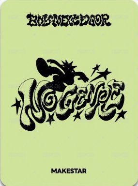 No Genre ms “MINI版“ 特典卡  背面