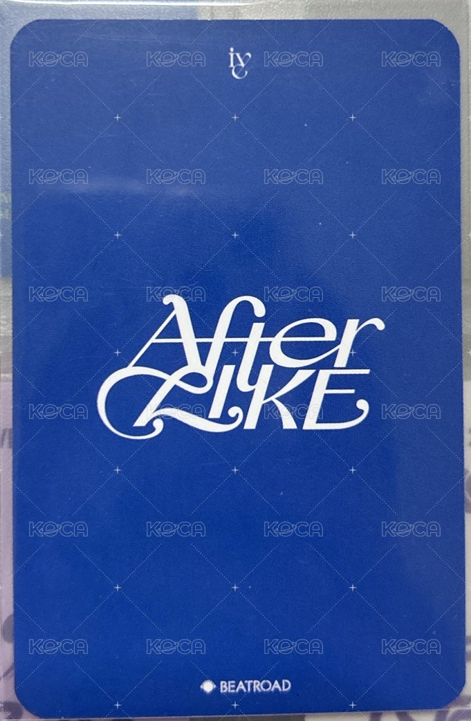 After LIKE br 簽售卡 湯圓怜 背面