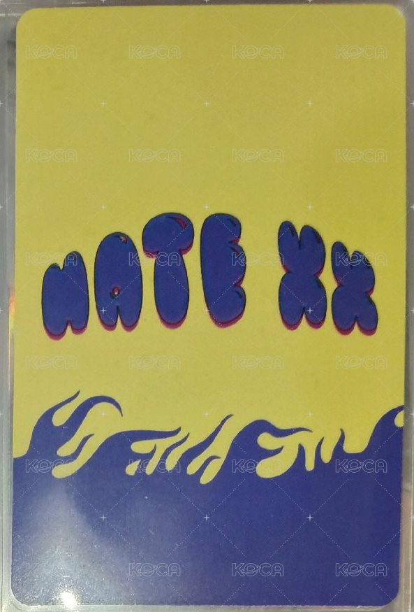 HATE XX 專輯卡 LIKE VER 背面