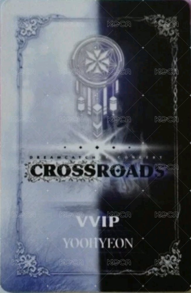 Crossroad線上演唱會 周邊卡 VVIP卡 背面