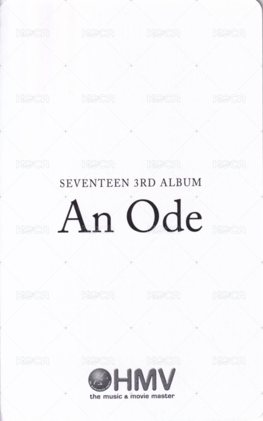 正三 hmv 特典卡  背面