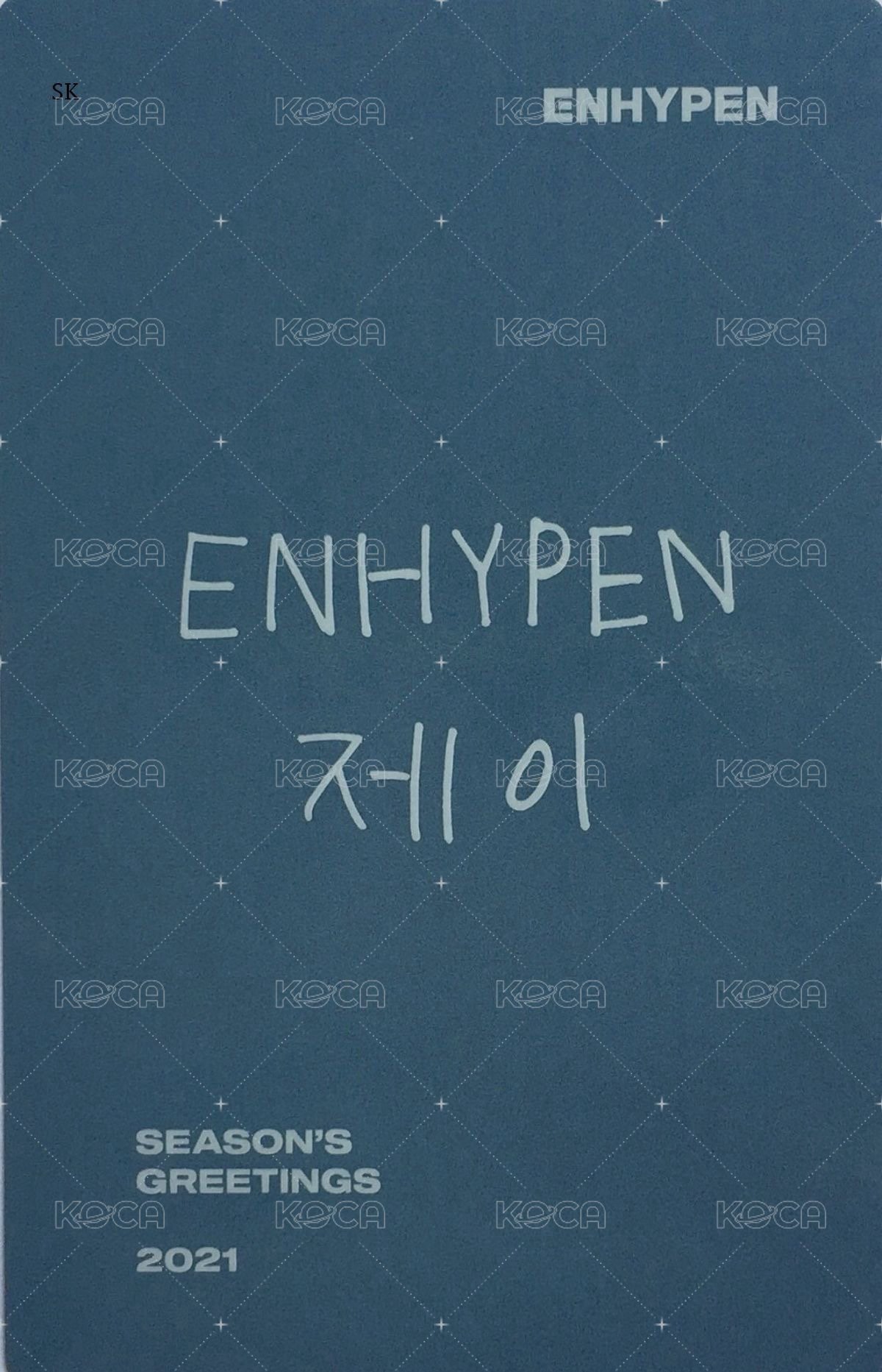 21年曆 年曆卡  背面