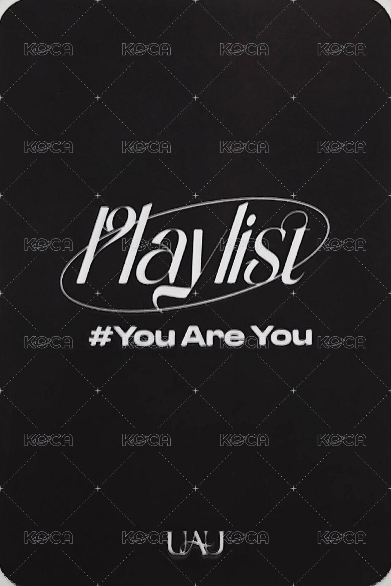 Playlist #You Are You 阿拉丁 特典卡  背面