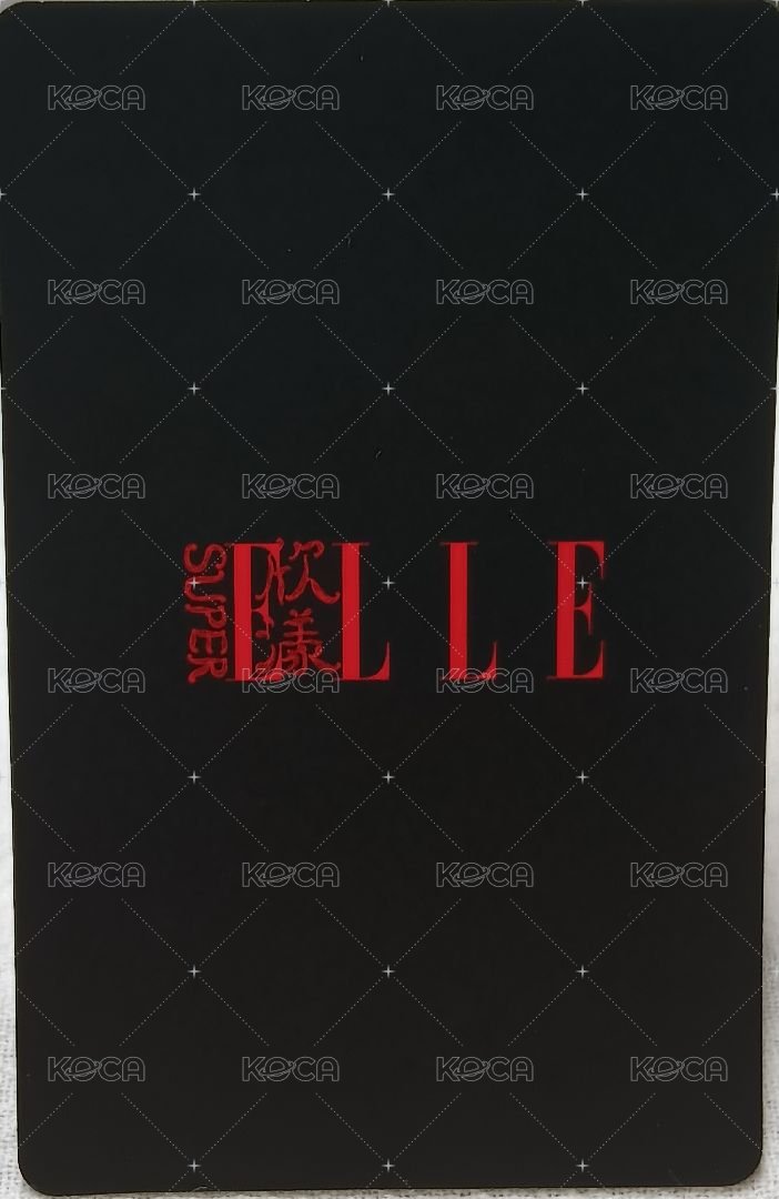 雜誌卡 章昊ELLE欣漾雜誌小卡 ver.B 背面