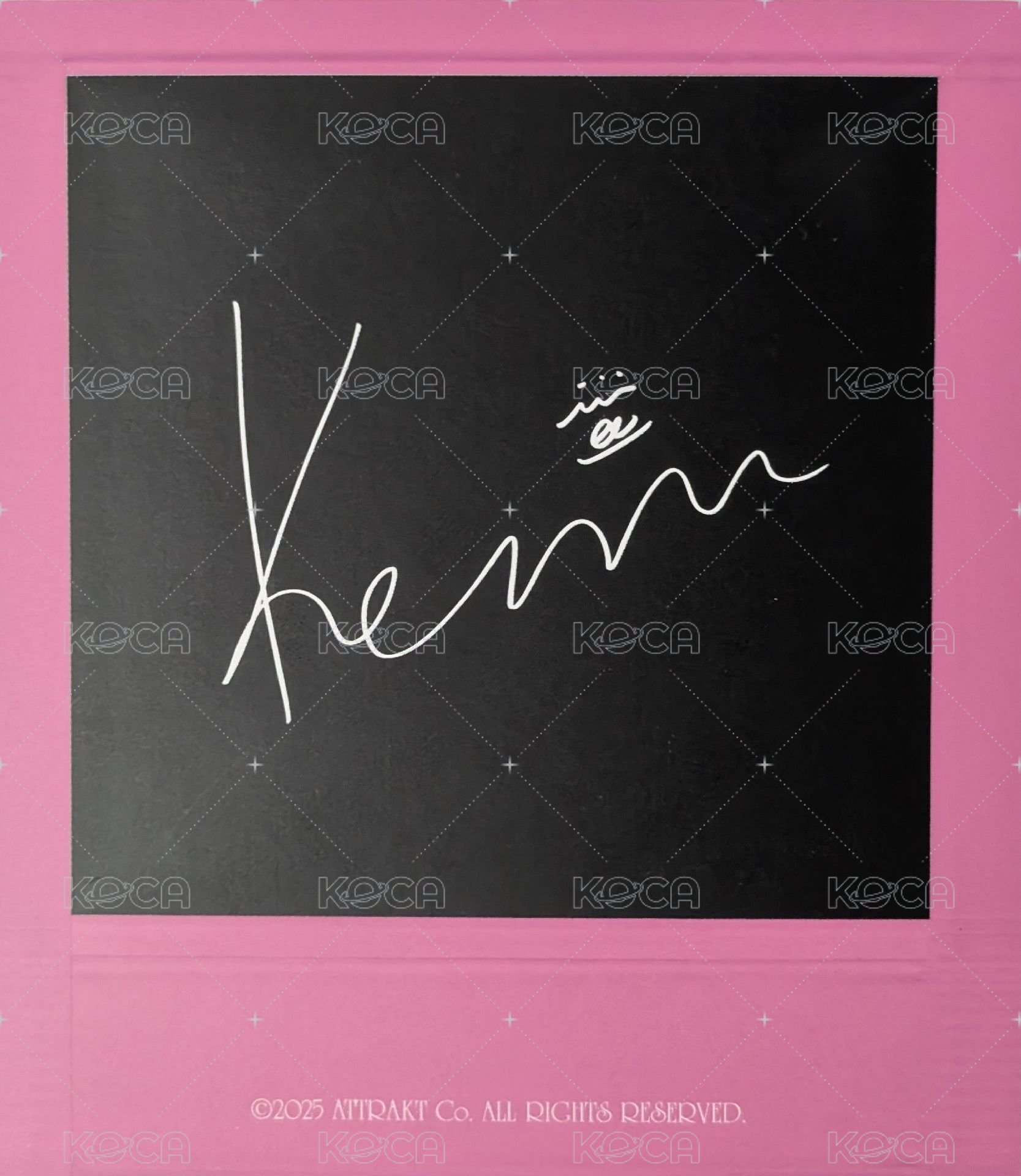 Day & Night 專輯卡 Day ver. 拍立得卡 背面