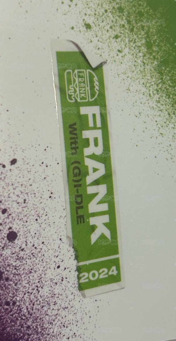 frank 漢堡 代言卡  背面