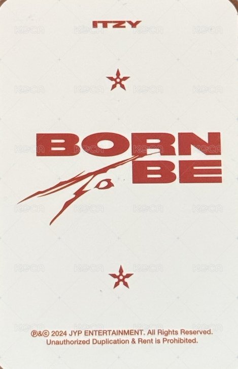 BORN TO BE sw 3.0 幸運卡  背面