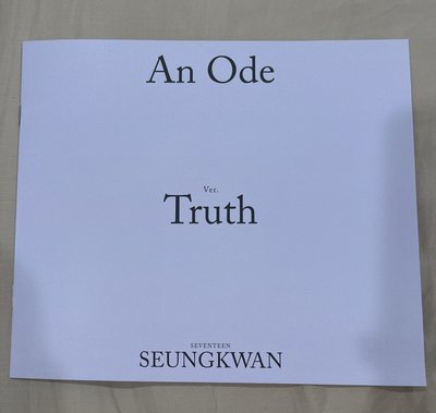 An Ode Truth 寛個人寫真