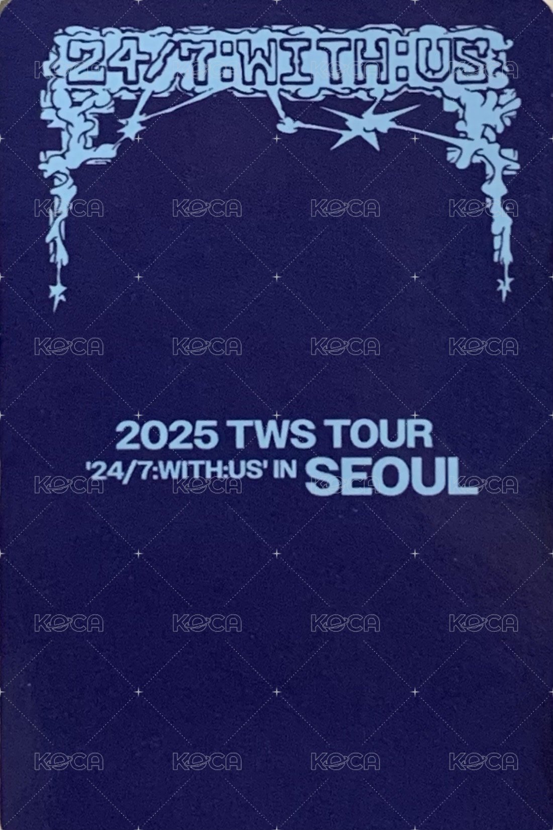 25 首爾場 入場卡 / 場限卡 42 zone unit 56 雙人卡 背面