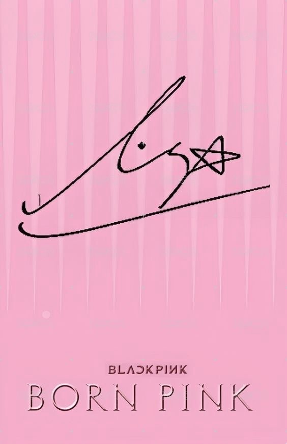 BORN PINK 專輯卡 黑膠 A ver. 背面