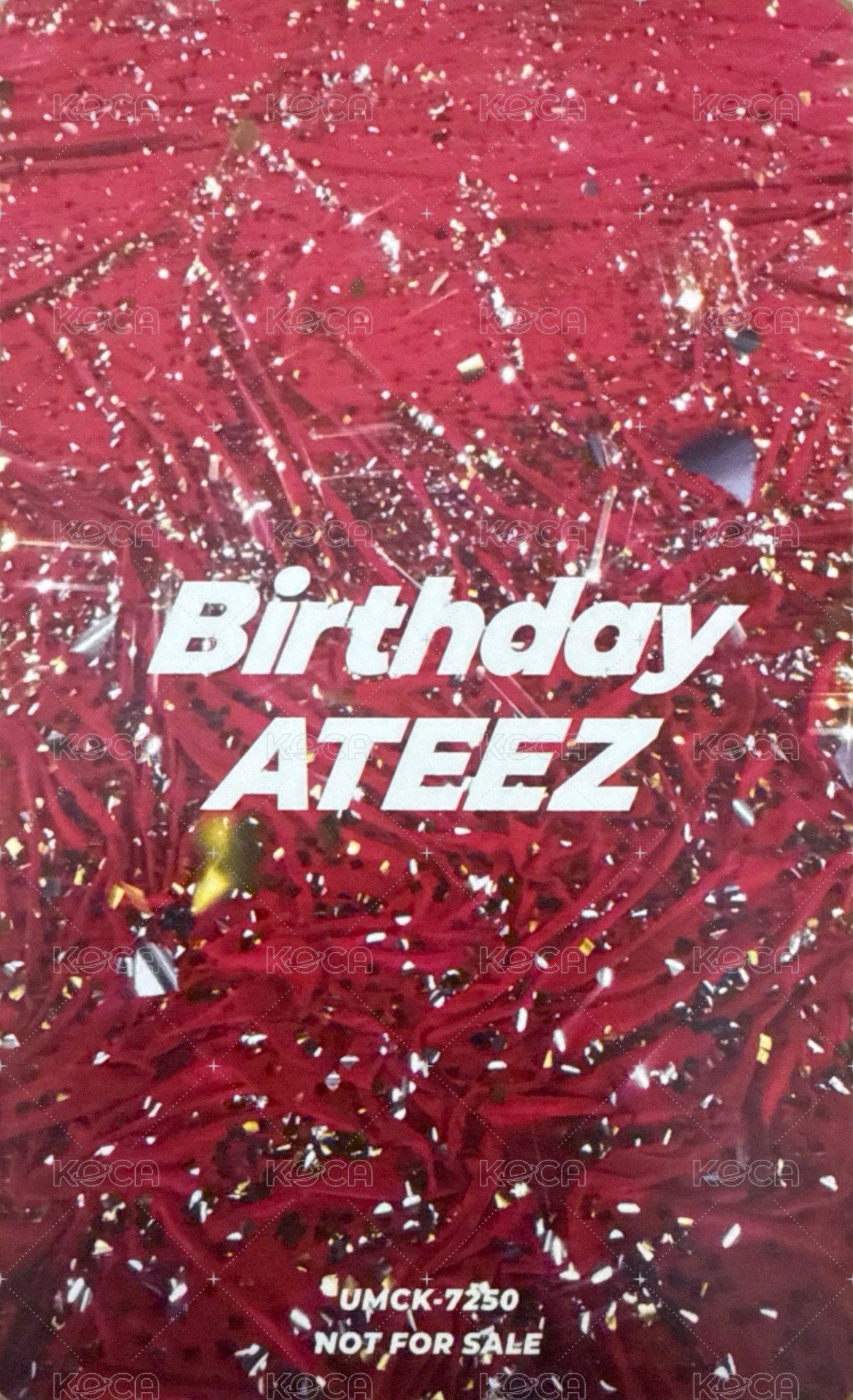 Birthday 專輯卡 初回盤A 背面