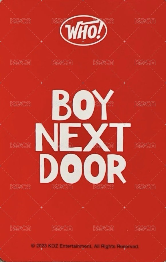 WHO! km蝦皮 簽售卡 3 背面